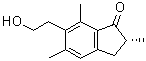 (2R)-2,3-二氢-6-(2-羟基乙基)-2,5,7-三甲基-1H-茚-1-酮分子结构 (CAS 34175-96-7)
