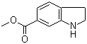 structure of CAS# 341988-36-1, 吲哚啉-6-羧酸甲酯