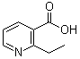 2-乙基烟酸分子结构 (CAS 3421-76-9)