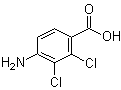 structure of CAS# 34263-51-9, 4-Amino-2,3-dichlorobenzoic acid