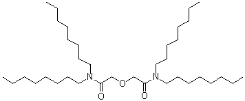 structure of CAS# 342794-43-8, N,N,N'N'-Tetraoctyl-3-oxapentanediamide
