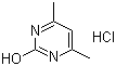 structure of CAS# 34289-60-6, 4,6-Dimethyl-2-hydroxypyrimidine hydrochloride