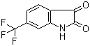 6-(三氟甲基)吲哚啉-2,3-二酮分子结构 (CAS 343-69-1)