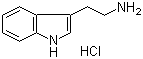 structure of CAS# 343-94-2, 3-(2-氨基乙基)吲哚盐酸盐