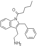 CAS 登录号：343263-95-6, 1-(1-氧代戊基)-2-(苯基甲基)-1H-吲哚-3-乙胺