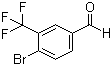 structure of CAS# 34328-47-7, 3-(Trifluoromethyl)-4-bromobenzaldehyde