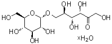 6-O-alpha-D-Glucopyranosyl-D-fructose hydrate molecular structure (CAS 343336-76-5)