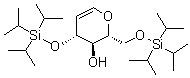 1,5-Anhydro-2-deoxy-3,6-bis-O-[tris(1-methylethyl)silyl]-D-arabino-hex-1-enitol molecular structure (CAS 343338-29-4)