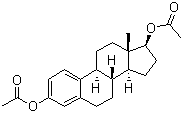 CAS 登录号：3434-88-6, 雌二醇二乙酸酯, 雌甾-1,3,5(10)-三烯-3,17b-二醇二乙酸酯