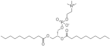 structure of CAS# 3436-44-0, L-Didecanoylphosphatidylcholine