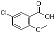 structure of CAS# 3438-16-2, 5-Chloro-2-methoxybenzoic acid