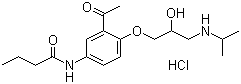 structure of CAS# 34381-68-5, Acebutolol hydrochloride
