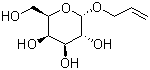 烯丙基 beta-D-吡喃葡萄糖苷分子结构 (CAS 34384-79-7)