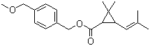 CAS 登录号：34388-29-9, 甲醚菊酯, 4-甲氧甲基苄基菊酸酯, 2,2-二甲基-3-(2-甲基-1-丙烯基)-环丙烷羧酸 4-(甲氧甲基)-苄基酯