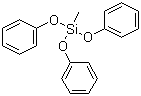 甲基三苯氧基硅烷分子结构 (CAS 3439-97-2)