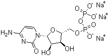 structure of CAS# 34393-59-4, Cytidine 5'-diphosphate trisodium salt