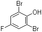 2,6-二溴-4-氟苯酚分子结构 (CAS 344-20-7)