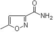 structure of CAS# 3445-52-1, 5-Methyl-3-isoxazolecarboxamide