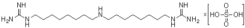CAS # 34491-13-9, N,N'''-(Iminodi-8,1-octanediyl)bisguanidine sulfate