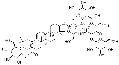 辽东楤木皂苷 X分子结构 (CAS 344911-90-6)