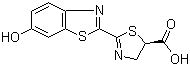 CAS # 34500-31-7, L-Luciferin, (+)-2-(6-Hydroxy-2-benzothiazolyl)-2-thiazoline-4-carboxylic acid , (R)-4,5-Dihydro-2-(6-hydroxy-2-benzothiazolyl)-4-thiazolecarboxylic acid , (+)-Luciferin, (4R)-4,5-Dihydro-2-(6-hydroxy-2-benzothiazolyl)-4-thiazolecarboxylic acid