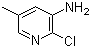 structure of CAS# 34552-13-1, 3-Amino-2-chloro-5-methylpyridine