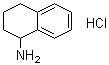 structure of CAS# 3459-02-7, 1,2,3,4-Tetrahydro-1-naphthylamine hydrochloride