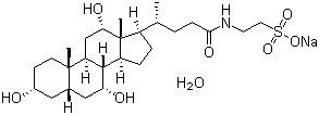 structure of CAS# 345909-26-4, 牛胆酸钠水合物