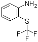 2-(三氟甲硫基)苯胺分子结构 (CAS 347-55-7)