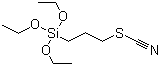 3-硫氰基丙基三乙氧基硅烷分子结构 (CAS 34708-08-2)