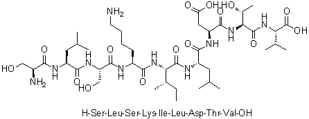 CAS 登录号：347142-73-8, L-丝氨酰-L-亮氨酰-L-丝氨酰-L-赖氨酰-L-异亮氨酰-L-亮氨酰-L-alpha-天冬氨酰-L-苏氨酰-L-缬氨酸
