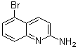 structure of CAS# 347146-12-7, 5-Bromo-2-quinolinamine