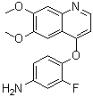 CAS 登录号：347161-74-4, 4-[(6,7-二甲氧基-4-喹啉基)氧基]-3-氟苯胺