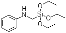 structure of CAS# 3473-76-5, Anilino-methyl-triethoxysilane
