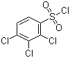 structure of CAS# 34732-09-7, 2,3,4-Trichlorobenzenesulfonyl chloride