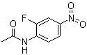2'-氟-4'-硝基乙酰苯胺分子结构 (CAS 348-19-6)