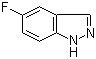 5-氟-1H-吲唑分子结构 (CAS 348-26-5)