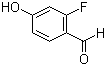 2-氟-4-羟基苯甲醛分子结构 (CAS 348-27-6)
