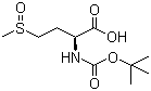structure of CAS# 34805-21-5, N-叔丁氧羰基-L-蛋氨酸亚砜
