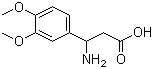structure of CAS# 34841-09-3, 3-Amino-3-(3,4-dimethoxyphenyl)propionic acid