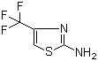 2-Amino-4-trifluoromethyl-1,3-thiazole molecular structure (CAS 349-49-5)