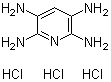 structure of CAS# 34981-10-7, 2,3,5,6-四氨基吡啶三盐酸盐