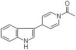 structure of CAS# 34981-12-9, 3-(1-乙酰基-1,4-二氢吡啶-4-基)-1H-吲哚