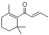 CAS # 35044-68-9, 2,6,6-Trimethyl-1-crotonoyl-1-cyclohexene, 1-(2,6,6-Trimethyl-1-cyclohexen-1-yl)-2-buten-1-one, 1-(2,6,6-Trimethylcyclohexenyl)-2-buten-1-one, 2,6,6-Trimethyl-1-(2-butenoyl)-1-cyclohexene