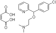 Carbinoxamine maleate molecular structure (CAS 3505-38-2)