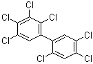 CAS # 35065-29-3, 2,2',3,4,4',5,5'-Heptachloro-1,1'-biphenyl, 2,2',3,4,4',5,5'-Heptachlorobiphenyl, 2,3,4,5,2',4',5'-Heptachlorobiphenyl, CB 180, K 180, PCB 180