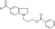 CAS # 350797-52-3, 1-[3-(Benzoyloxy)propyl]-2,3-dihydro-1H-indole-5-carboxaldehyde