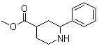 2-Phenyl-4-piperidinecarboxylic acid methyl ester molecular structure (CAS 351003-06-0)