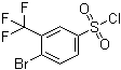 4-Bromo-3-(trifluoromethyl)benzenesulfonyl chloride molecular structure (CAS 351003-47-9)
