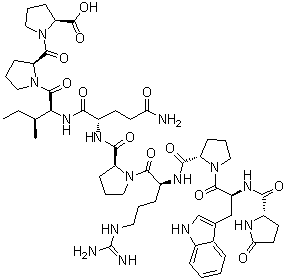 structure of CAS# 35115-60-7, Bradykinin-potentiating peptide 9a